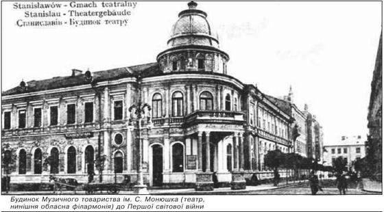 Будинок Музичного товариства ім. С. Монюшка (театр, нинішня обласна філармонія) до Першої світової війни