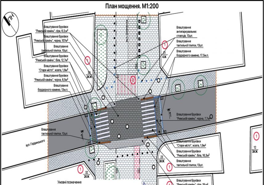 У Франківську на одному з перехресть облаштують підвищення перед пішохідним переходом (план)
