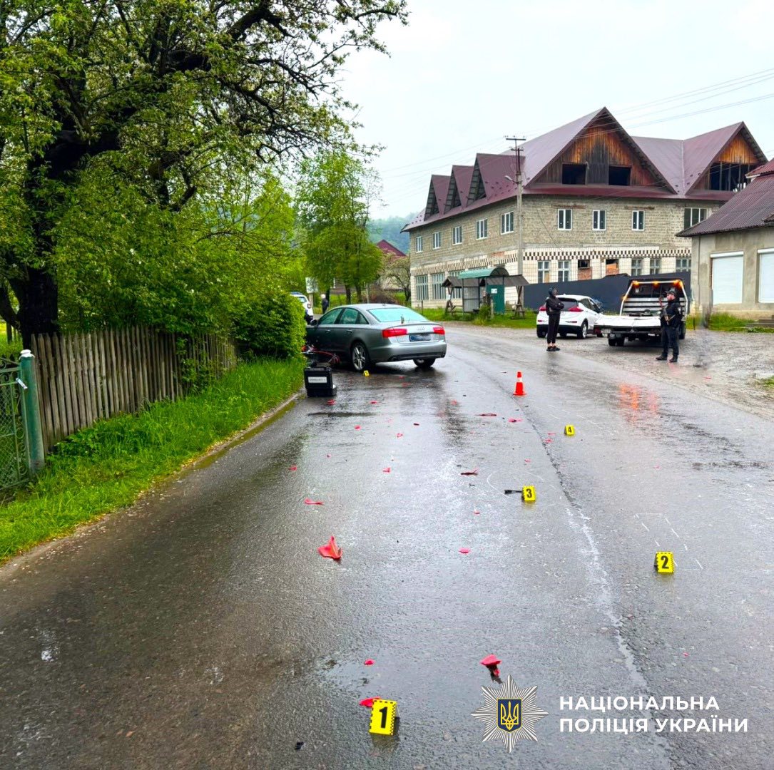 На Косівщині мотоцикліст зіткнувся з легковиком (ФОТО)