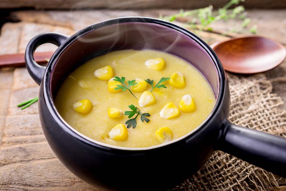 Рецепт супу-пюре з консервованої кукурудзи